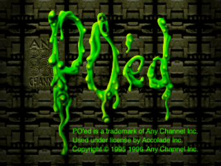 PO'ed title screen for Playstation